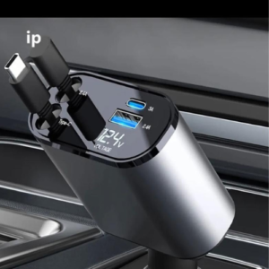 1pcs New Arrival 4 IN 1  Fast Charge Cord Cigarette Lighter Adapter