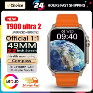 T900 Ultra Smart Watch Men 49mm Series 9 AMOLED Screen NFC Compass